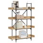 Librería 4 estantes madera de ingeniería roble 100x33x145,5 cm de , Librerías y estanterías - Ref: Foro24-837693, Precio: 82,...