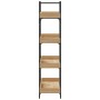 Librería 4 estantes madera de ingeniería roble 100x33x145,5 cm de , Librerías y estanterías - Ref: Foro24-837693, Precio: 82,...