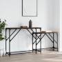 Mesas consola apilables 2 pzas madera ingeniería roble ahumado de , Mesas auxiliares - Ref: Foro24-837804, Precio: 51,32 €, D...