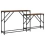 Mesas consola apilables 2 pzas madera ingeniería roble ahumado de , Mesas auxiliares - Ref: Foro24-837804, Precio: 50,81 €, D...