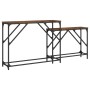 Mesas consola apilables 2 pzas madera ingeniería roble ahumado de , Mesas auxiliares - Ref: Foro24-837804, Precio: 51,32 €, D...