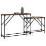 Mesas consola apilables 2 pzas madera ingeniería roble ahumado de , Mesas auxiliares - Ref: Foro24-837804, Precio: 51,32 €, D...
