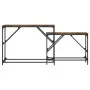 Mesas consola apilables 2 pzas madera ingeniería roble ahumado de , Mesas auxiliares - Ref: Foro24-837804, Precio: 50,81 €, D...
