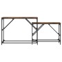 Mesas consola apilables 2 pzas madera ingeniería roble ahumado de , Mesas auxiliares - Ref: Foro24-837804, Precio: 51,32 €, D...
