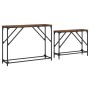 Mesas consola apilables 2 pzas madera ingeniería roble ahumado de , Mesas auxiliares - Ref: Foro24-837804, Precio: 51,32 €, D...