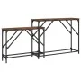 Stackable console tables 2 pieces engineered wood smoked oak by , Side tables - Ref: Foro24-837804, Price: 50,81 €, Discount: %