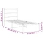 Estructura de cama con cabecero metal negro 80x200 cm de , Camas y somieres - Ref: Foro24-355356, Precio: 66,14 €, Descuento: %