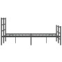 Estructura de cama con cabecero y estribo metal negro 120x190cm de , Camas y somieres - Ref: Foro24-355380, Precio: 84,20 €, ...