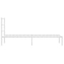 Estructura de cama de metal con cabecero blanco 75x190 cm de , Camas y somieres - Ref: Foro24-355404, Precio: 55,60 €, Descue...