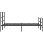 Estructura de cama con cabecero y estribo metal negro 135x190cm de , Camas y somieres - Ref: Foro24-355382, Precio: 95,19 €, ...