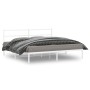 Estructura de cama de metal con cabecero blanco 183x213 cm de , Camas y somieres - Ref: Foro24-355419, Precio: 88,74 €, Descu...