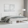 Estructura de cama de metal con cabecero blanco 183x213 cm de , Camas y somieres - Ref: Foro24-355419, Precio: 88,74 €, Descu...