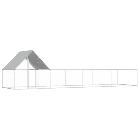 Gallinero acero galvanizado 8x2x2 m de vidaXL, Jaulas y habitáculos para animales pequeños - Ref: Foro24-144558, Precio: 247,...