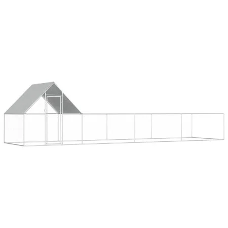 Gallinero acero galvanizado 8x2x2 m de vidaXL, Jaulas y habitáculos para animales pequeños - Ref: Foro24-144558, Precio: 247,...
