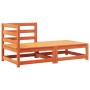 Sofá de jardín de equina con cojines y reposapiés de , Sofás modulares de exterior - Ref: Foro24-838114, Precio: 137,44 €, De...
