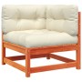 Sofá de jardín de equina con cojines y reposapiés de , Sofás modulares de exterior - Ref: Foro24-838114, Precio: 137,44 €, De...