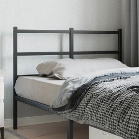 Cabecero de metal negro 120 cm de , Cabeceros y pies de cama - Ref: Foro24-355396, Precio: 25,60 €, Descuento: %