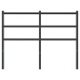 Cabecero de metal negro 120 cm de , Cabeceros y pies de cama - Ref: Foro24-355396, Precio: 25,60 €, Descuento: %