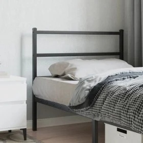 Cabecero de metal negro 100 cm de , Cabeceros y pies de cama - Ref: Foro24-355394, Precio: 21,01 €, Descuento: %