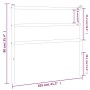 Cabecero de metal negro 100 cm de , Cabeceros y pies de cama - Ref: Foro24-355394, Precio: 21,26 €, Descuento: %