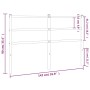 Cabecero de metal blanco 135 cm de , Cabeceros y pies de cama - Ref: Foro24-355446, Precio: 30,46 €, Descuento: %