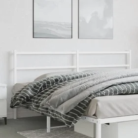 Cabecero de metal blanco 200 cm de , Cabeceros y pies de cama - Ref: Foro24-355452, Precio: 31,77 €, Descuento: %