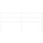 Cabecero de metal blanco 200 cm de , Cabeceros y pies de cama - Ref: Foro24-355452, Precio: 32,26 €, Descuento: %