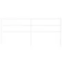 White metal headboard 200 cm by , Headboards and footboards - Ref: Foro24-355452, Price: 31,77 €, Discount: %