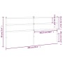 Cabecero de metal blanco 200 cm de , Cabeceros y pies de cama - Ref: Foro24-355452, Precio: 32,26 €, Descuento: %
