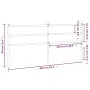 White metal headboard 200 cm by , Headboards and footboards - Ref: Foro24-355452, Price: 31,77 €, Discount: %