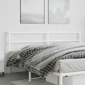 Cabecero de metal blanco 180 cm de , Cabeceros y pies de cama - Ref: Foro24-355450, Precio: 28,77 €, Descuento: %