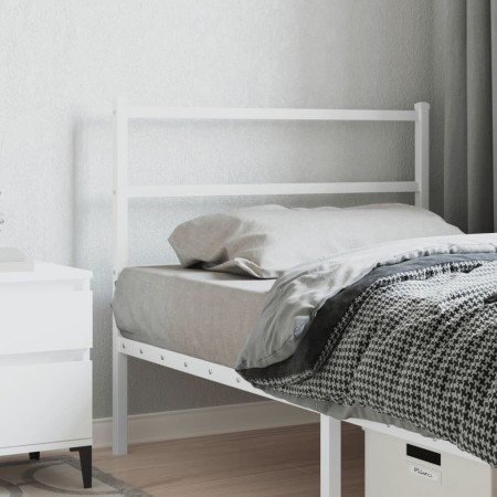 Cabecero de metal blanco 107 cm de , Cabeceros y pies de cama - Ref: Foro24-355444, Precio: 21,67 €, Descuento: %