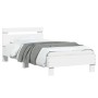 Estructura de cama con cabecero y luces LED blanco 90x190 cm de , Camas y somieres - Ref: Foro24-838743, Precio: 97,72 €, Des...