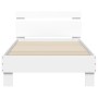 Estructura de cama con cabecero y luces LED blanco 90x190 cm de , Camas y somieres - Ref: Foro24-838743, Precio: 97,72 €, Des...