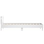 Estructura de cama con cabecero y luces LED blanco 90x200 cm de , Camas y somieres - Ref: Foro24-838715, Precio: 113,46 €, De...