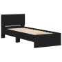 Estructura de cama con cabecero y luces LED negro 90x200 cm de , Camas y somieres - Ref: Foro24-838807, Precio: 119,45 €, Des...