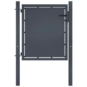 Puerta de valla para jardín acero gris antracita 100x75 cm de vidaXL, Puertas de jardín - Ref: Foro24-144517, Precio: 196,64 ...
