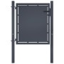 Puerta de valla para jardín acero gris antracita 100x75 cm de vidaXL, Puertas de jardín - Ref: Foro24-144517, Precio: 201,39 ...
