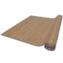 Alfombra rectangular de bambú marrón 150 x 200 cm en Alfombras | Comprar online en Foru.es
