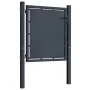 Anthrazitgraues Gartenzauntor aus Stahl 100x75 cm von vidaXL, Gartentore - Ref: Foro24-144517, Preis: 196,64 €, Rabatt: %