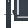 Anthrazitgraues Gartenzauntor aus Stahl 100x75 cm von vidaXL, Gartentore - Ref: Foro24-144517, Preis: 196,64 €, Rabatt: %