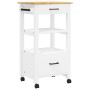 Carrito de cocina MONZA madera maciza de pino 48x40x90 cm de , Carros de cocina y comedor - Ref: Foro24-376087, Precio: 125,8...