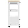 Carrito de cocina MONZA madera maciza de pino 48x40x90 cm de , Carros de cocina y comedor - Ref: Foro24-376087, Precio: 125,8...