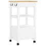 Carrito de cocina MONZA madera maciza de pino 48x40x90 cm de , Carros de cocina y comedor - Ref: Foro24-376087, Precio: 125,8...