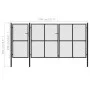 Anthrazitgraues Gartentor aus Stahl 400x150 cm von vidaXL, Gartentore - Ref: Foro24-144331, Preis: 533,50 €, Rabatt: %