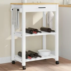 MONZA kitchen cart solid pine wood 60x40x90 cm by , Kitchen and dining carts - Ref: Foro24-376093, Price: 101,83 €, Discount: %