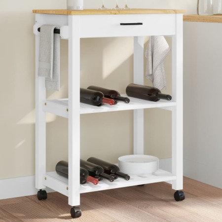 Carrito de cocina MONZA madera maciza de pino 60x40x90 cm de , Carros de cocina y comedor - Ref: Foro24-376093, Precio: 101,7...