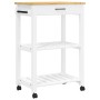 Carrito de cocina MONZA madera maciza de pino 60x40x90 cm de , Carros de cocina y comedor - Ref: Foro24-376093, Precio: 101,7...