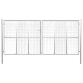 Gartentor aus verzinktem Stahl silber 415x225 cm von vidaXL, Gartentore - Ref: Foro24-144302, Preis: 696,78 €, Rabatt: %