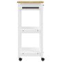 Carrito de cocina MONZA madera maciza de pino 60x40x90 cm de , Carros de cocina y comedor - Ref: Foro24-376093, Precio: 101,7...